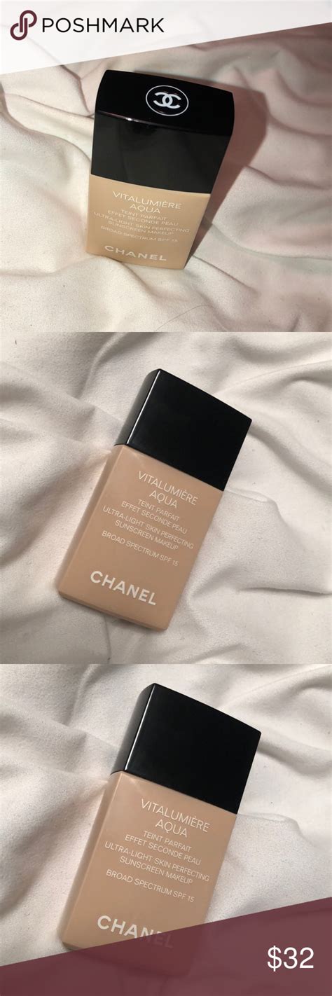 chanel vitalumiere aqua in beige 10|Chanel vitalumière aqua sunscreen.